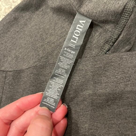 Vuori Clean Elevation Leggings Olive Green Sz XL Womens Crop 23" Inseam Active - Picture 4 of 6